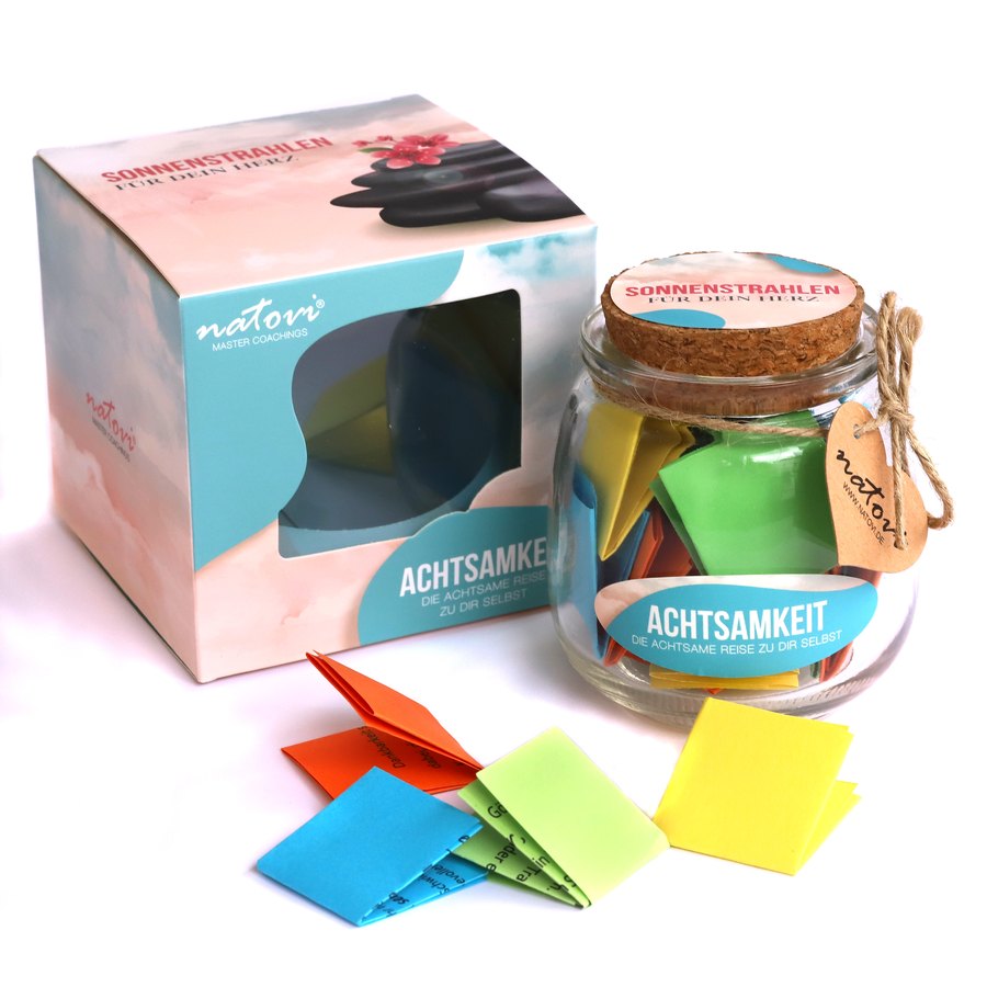 Achtsamkeit – jar and gift box