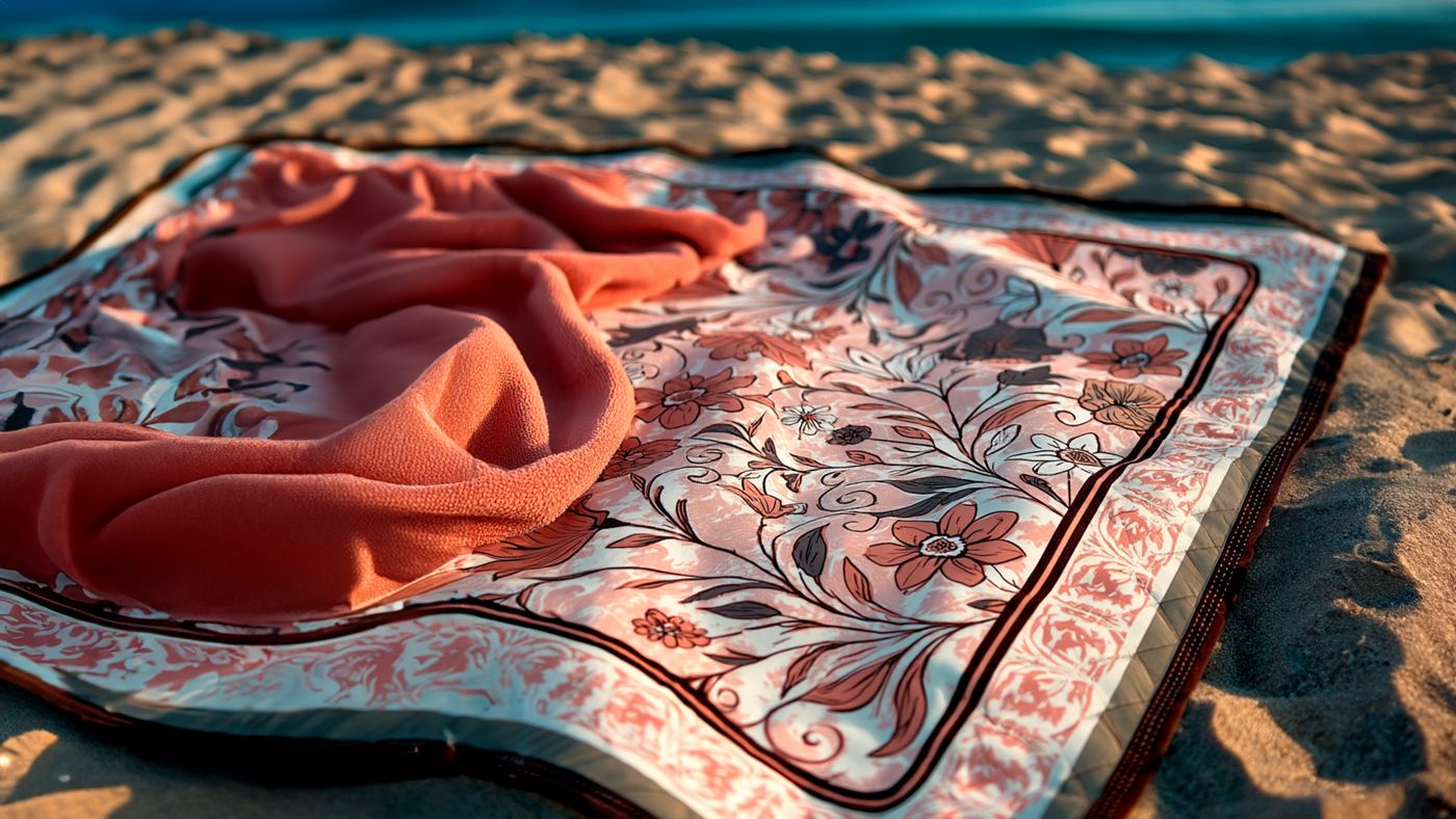 Manta de picnic Boho en la playa